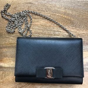 Salvatore Ferragamo Vara Bow Crossbody Bag Chain